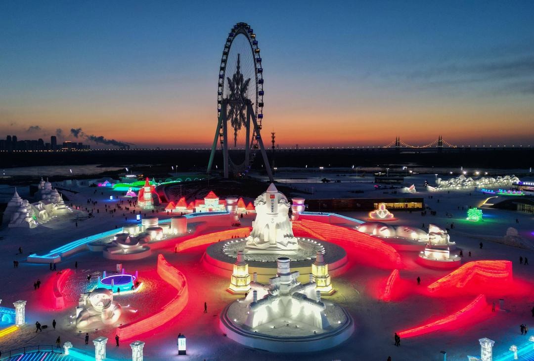 Harbin Snowflake Ferris Wheel